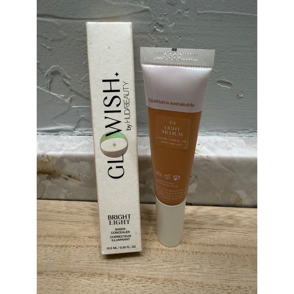 GLOWISH by HUDABEAUTY Other - GLOWISH by HUDABEAUTY Brightlight Sheer Concealer 04 Light Medium 0.35 Fl Oz New